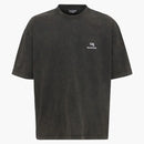 Balenciaga mens b medium fit t-shirt vintage black