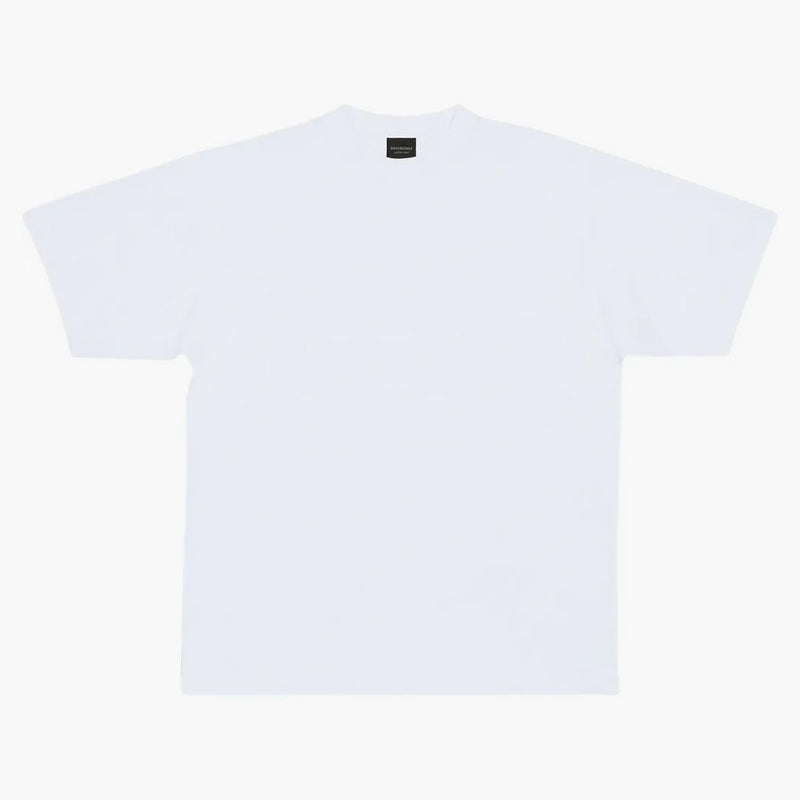 Balenciaga Men's Care Label Medium Fit T-shirt White/black