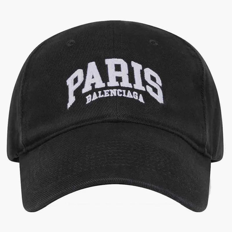 Balenciaga Mens Cities Paris Cap Black