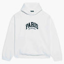 Balenciaga mens cities paris wide fit hoodie white