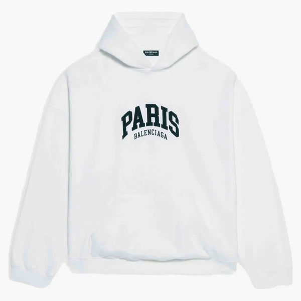 Balenciaga para hombre Ciudades París con sudadera con capucha blanca