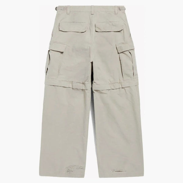 Pantalones de carga grandes de los hombres de Balenciaga beige