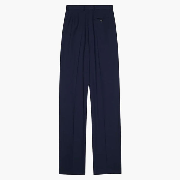 Balenciaga Los pantalones de lana de lana estirada a gran ajuste de los hombres de Balenciaga
