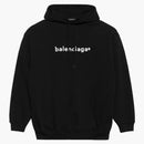 Balenciaga mens New Copyright Medium Fit Hoodie Black