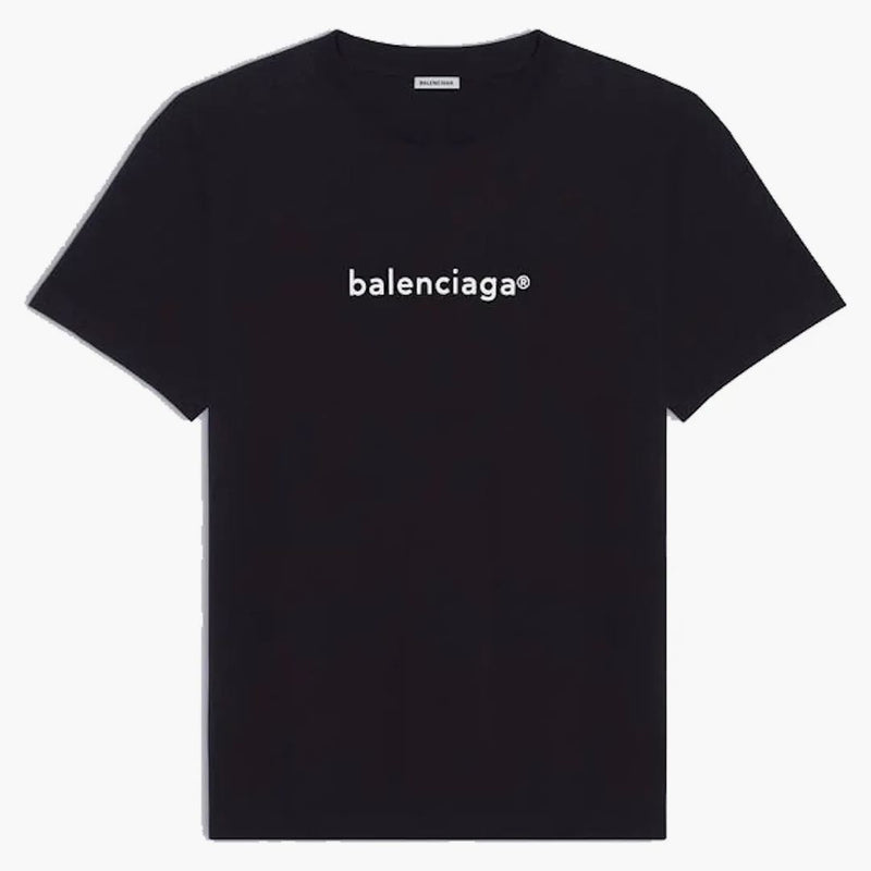 Balenciaga mens New Copyright Medium Fit T-Shirt Black