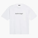 Balenciaga mens New Copyright Medium Fit T-Shirt White