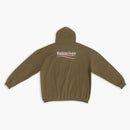 Balenciaga Men's Political Campaign Large Fit Hoodie Kaki