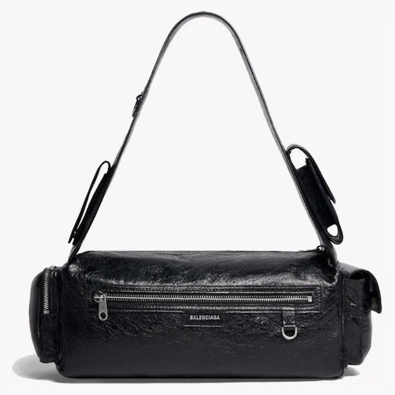Balenciaga Mens Superbusy Small Sling Bag In Black Black