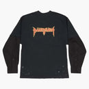 LOGOTO METAL BALENCIAGA Camiseta L/S Camiseta Negra