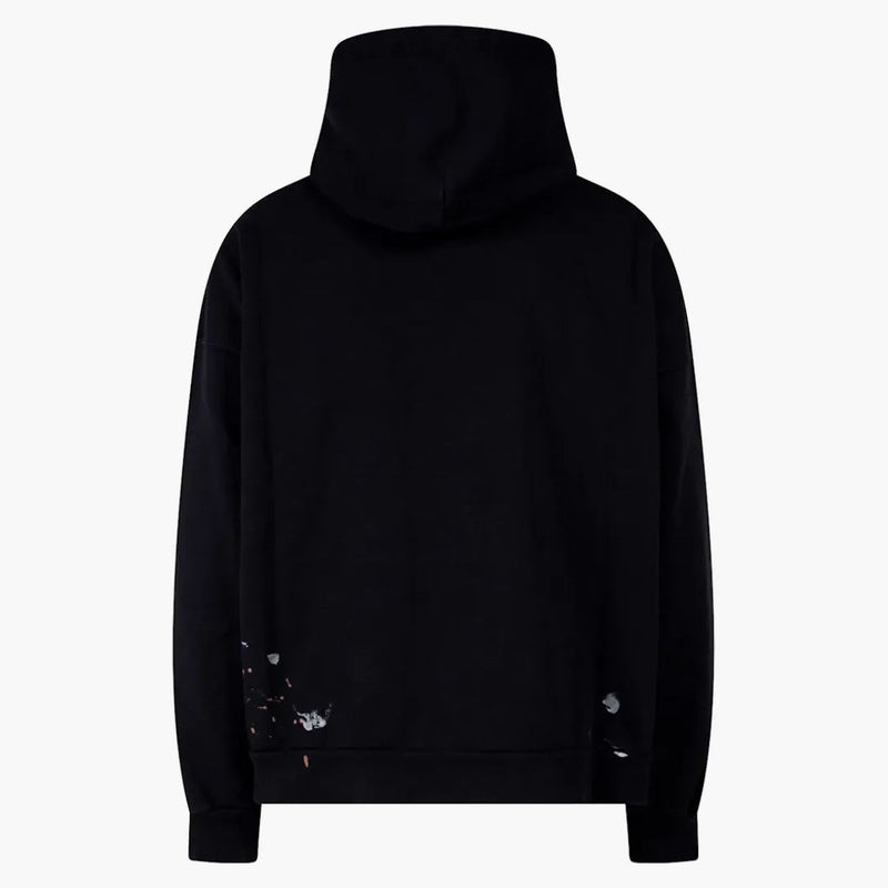 Balenciaga multicolor estampado de algodón de algodón de gran tamaño negro