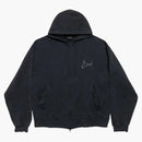 Balenciaga Music Britney Spears Series Oversized Zip-up Hoodie Faded Black/blue