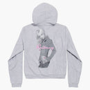 Balenciaga Music Britney Spears Series Zip-Up Hoodie Pravidelná fit světle šedá/růžová