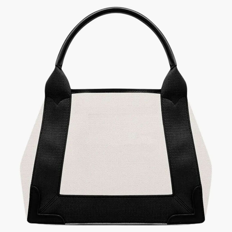 Balenciaga Navy Cabas Dead Bag Xs Light Beige/Black
