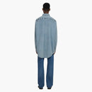 Balenciaga normal fit logo t-shirt blue