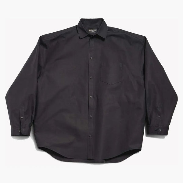 Balenciaga Outerwear Gran Fit Camisa Negra