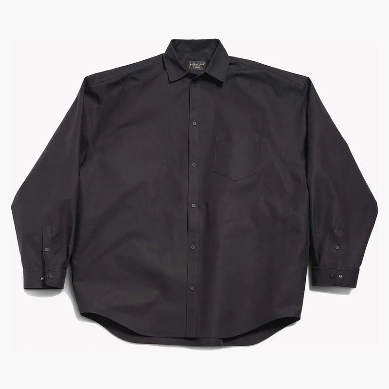 Balenciaga Outerwear Gran Fit Camisa Negra