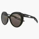 Balenciaga Oval-Frame Acetate Sunglasses Black/Gray (BB0024S-3000740-004-00011)