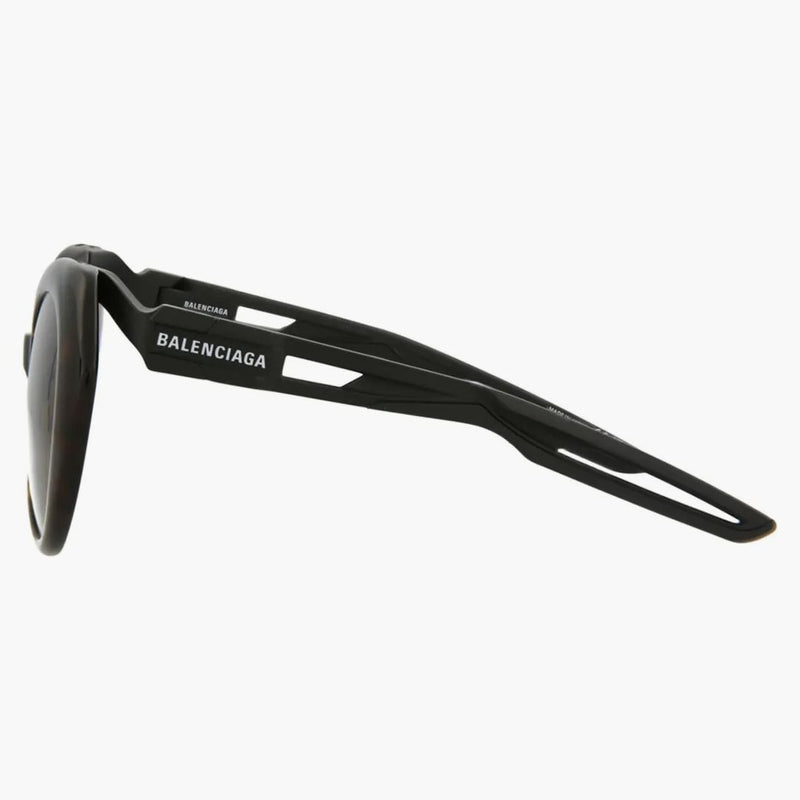 Balenciaga oval-frame acetátové sluneční brýle Havana/Black/Brown (BB0024SA-30007767-001)
