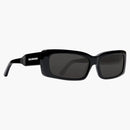 Balenciaga de gafas de sol rectangulares de gran tamaño Negro (745074T00391000)