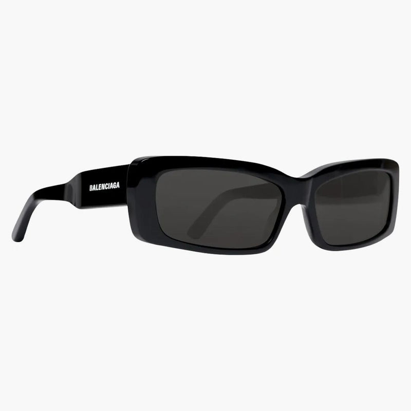 Balenciaga överdimensionerad rektangel solglasögon svart (745074T00391000)