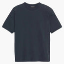 T-shirt logo oversize di Balenciaga lavata navy/bianca