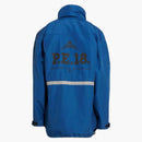 Balenciaga Overted Printed Canvas Jacket Blue