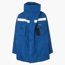 Balenciaga Overted Printed Canvas Jacket Blue