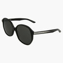 Balenciaga Oversized Round Acetate Sunglasses Black/grey (bb0005s-30006545-001)