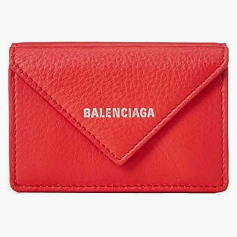 Balenciaga Paper Z Mini peněženka červená