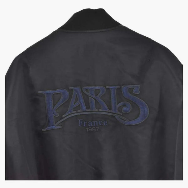 Balenciaga Paris Bomber Jacket Black