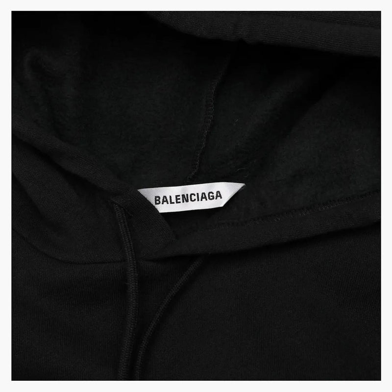 Balenciaga Paris France Print Hoodie Negro