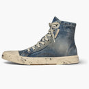 Balenciaga Paris High Top Blue Destroyed Denim