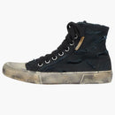 Balenciaga Paris High Top Destroyed Black White