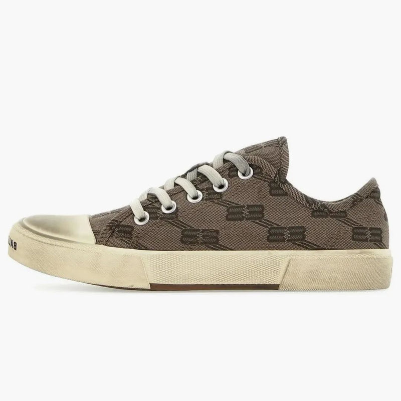 Balenciaga Paris Low Top Bb Monogram Dark Beige Brown (women's)