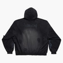Balenciaga Paris Moon No Pocket Hoodie Nadměrná vybledlá černá černá