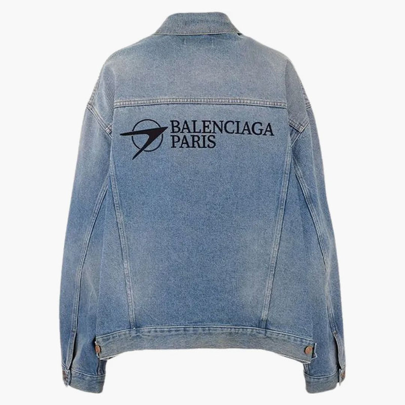 Balenciaga Paris Oversize Denim Jacket Indigo