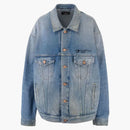 Balenciaga Paris Oversize Denim Jacket Indigo