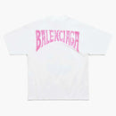 Balenciaga Paris Tropical T-Shirt Medium Fit White/Pink