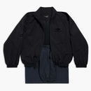 Balenciaga Patched Tracksuit Jacket In Black Black