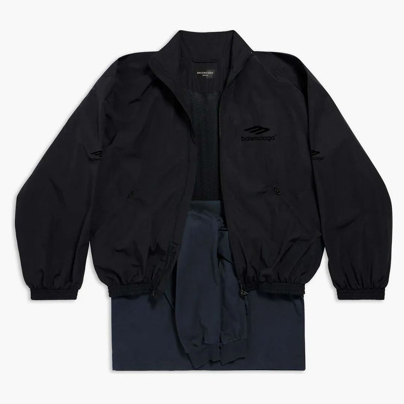 Balenciaga oprava teplákového soupravy v černé černé černé barvě