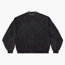 Balenciaga Pierced Round Sweatshirt Oversized in Black Faded Black