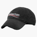 Balenciaga Political Campaign Distressed Cap Gray/Multi