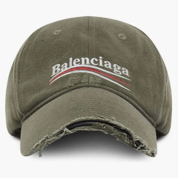 Balenciaga Politisk kampanj Ejresserad Cap Khaki/Multi