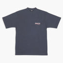 Balenciaga Campaña Política Camiseta Gran Fit Gris oscuro/blanco
