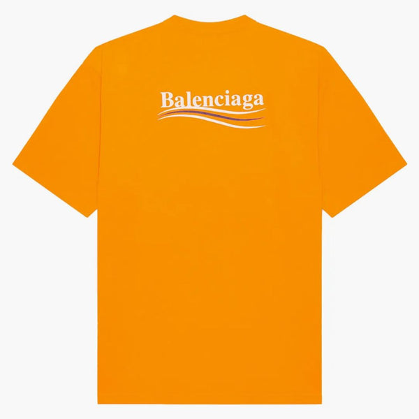 Balenciaga Campaña Política Gran Camiseta FLIS FLUO Naranja