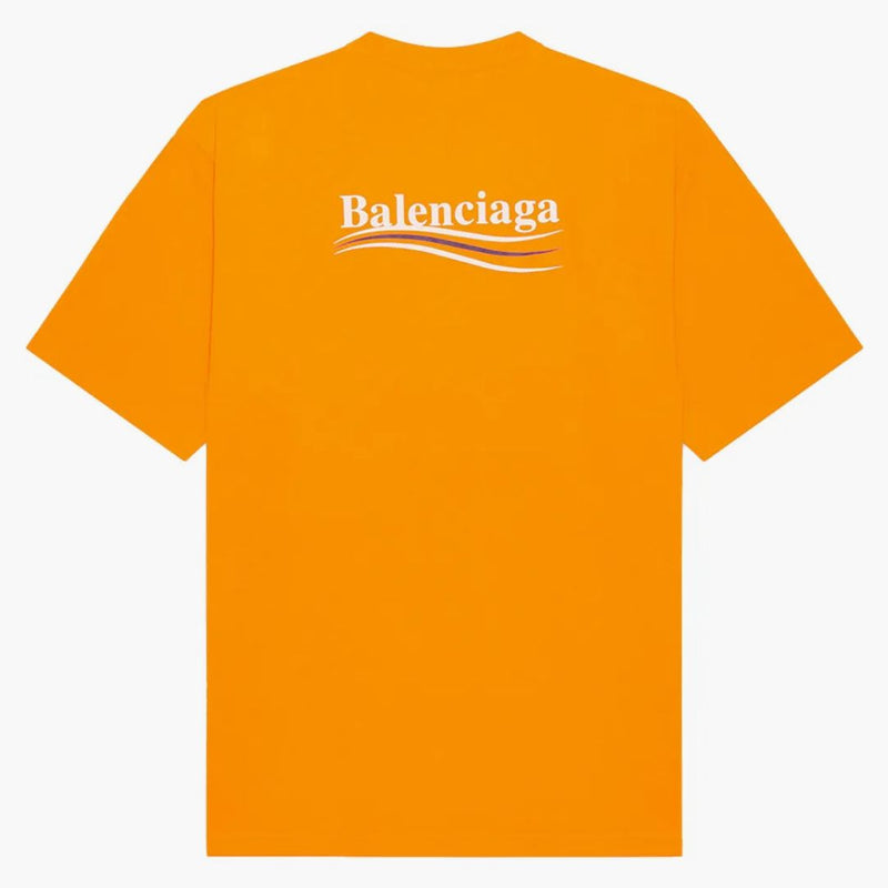 Balenciaga Campaña Política Gran Camiseta FLIS FLUO Naranja