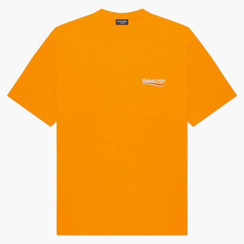 Balenciaga Campaña Política Gran Camiseta FLIS FLUO Naranja