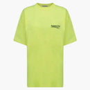 Balenciaga Campaña Política Gran Fit Camiseta Fluo Amarillo