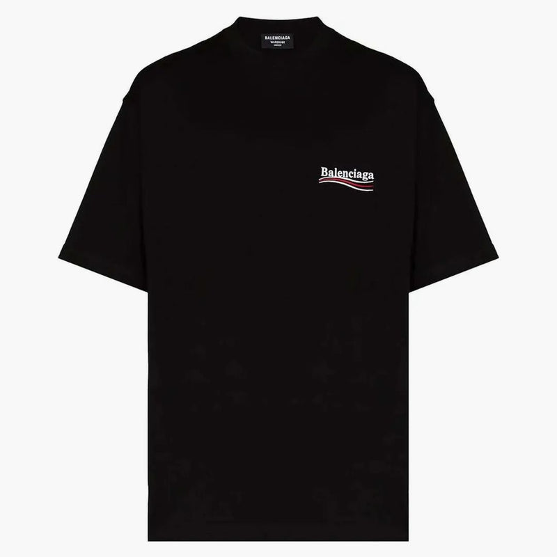 Balenciaga Political Campaign Large Fit T-shirt Black