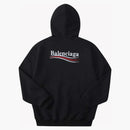 LOGO DE CAMPAÑA POLÍTICA BALENCIAGA Popover Hoodie Black